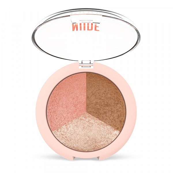  GR nude look baked trio face powder